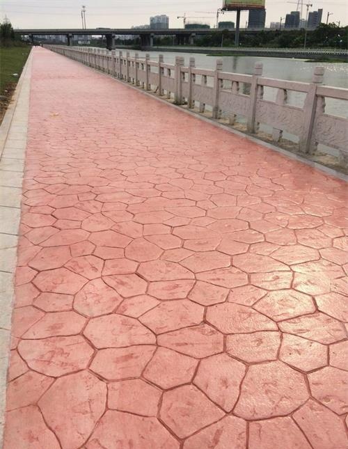 切割岩路面印花