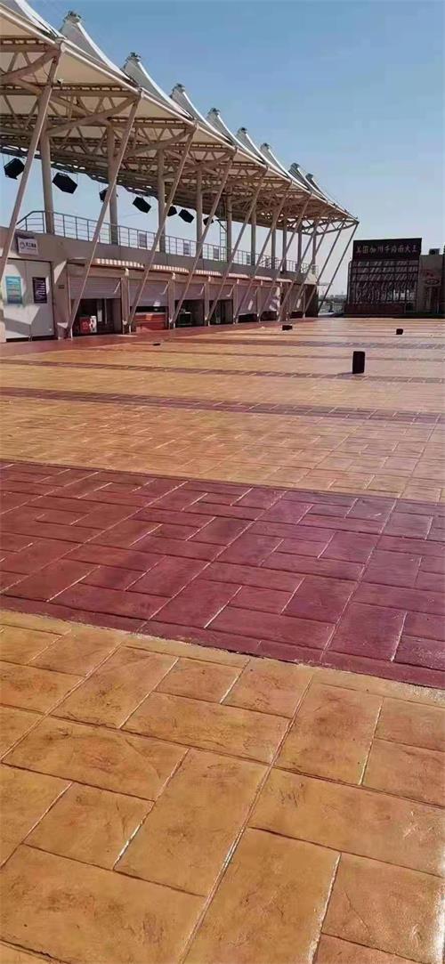 水泥印花路面